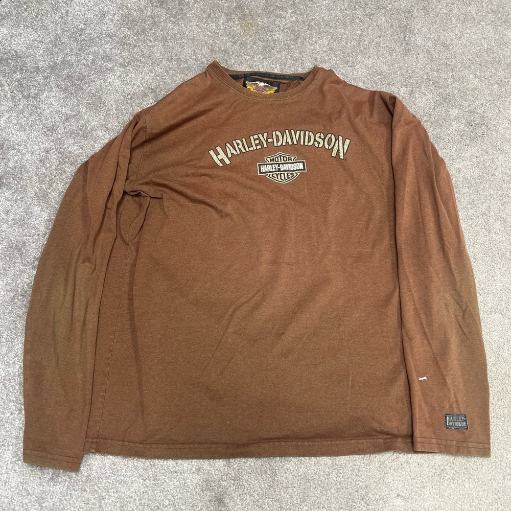 Vintage Harley Davidson Motor Cycles Long sleeve - Large